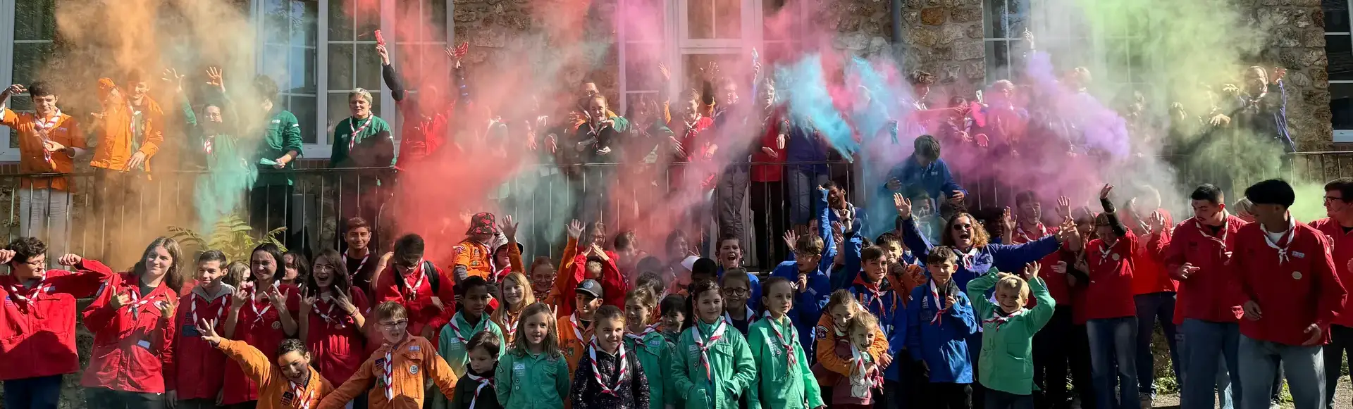 Les Scouts et Guides de France du groupe Saint-Martin d’Herblay réunis pour la rentrée